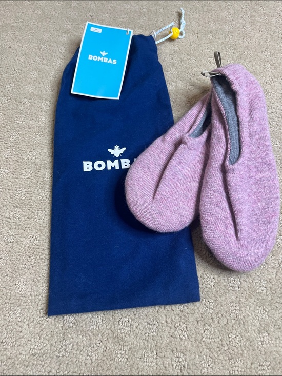 Bombas Shoes - NWT Bombas Lavender-Pink Wool Blend Cozy Slipper Socks size 5-6